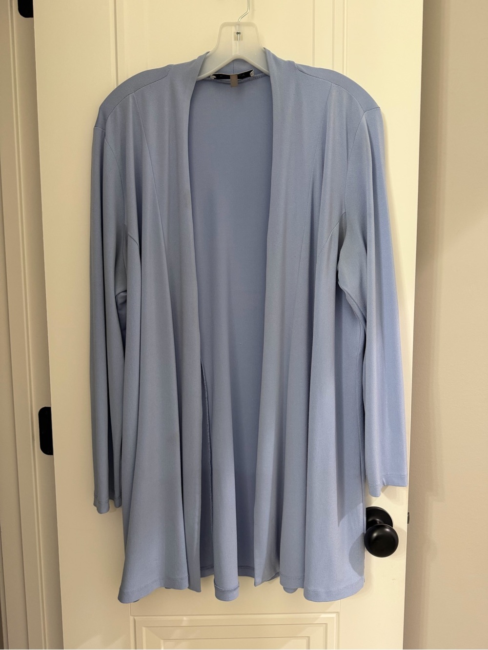 Kasper Light Blue Open  Cardigan